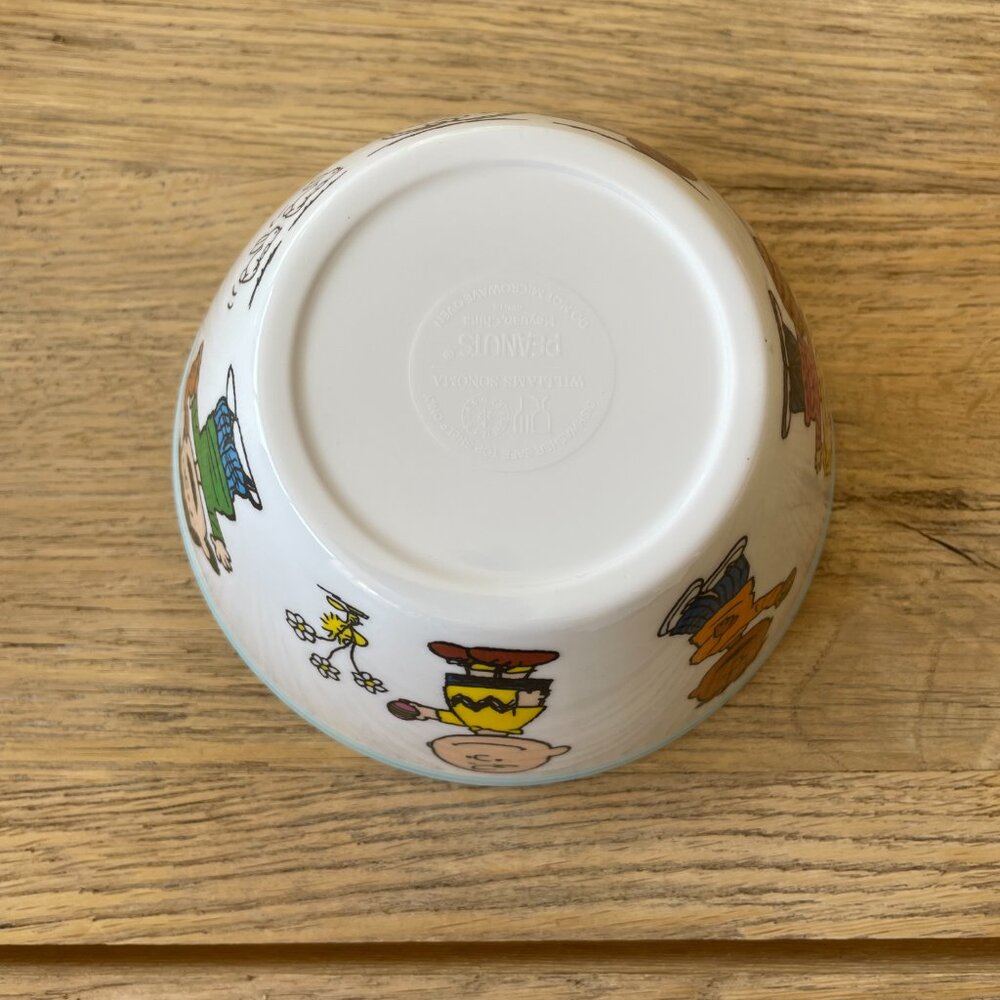 Williams Sonoma 3 Piece Kids Peanuts Easter Melamine Dinnerware Set Snoopy NEW - Picture 10 of 14
